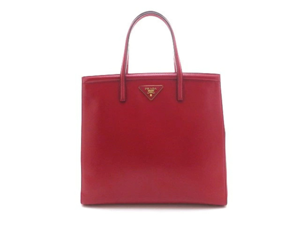 Prada shoulder bag Saffiano leather red